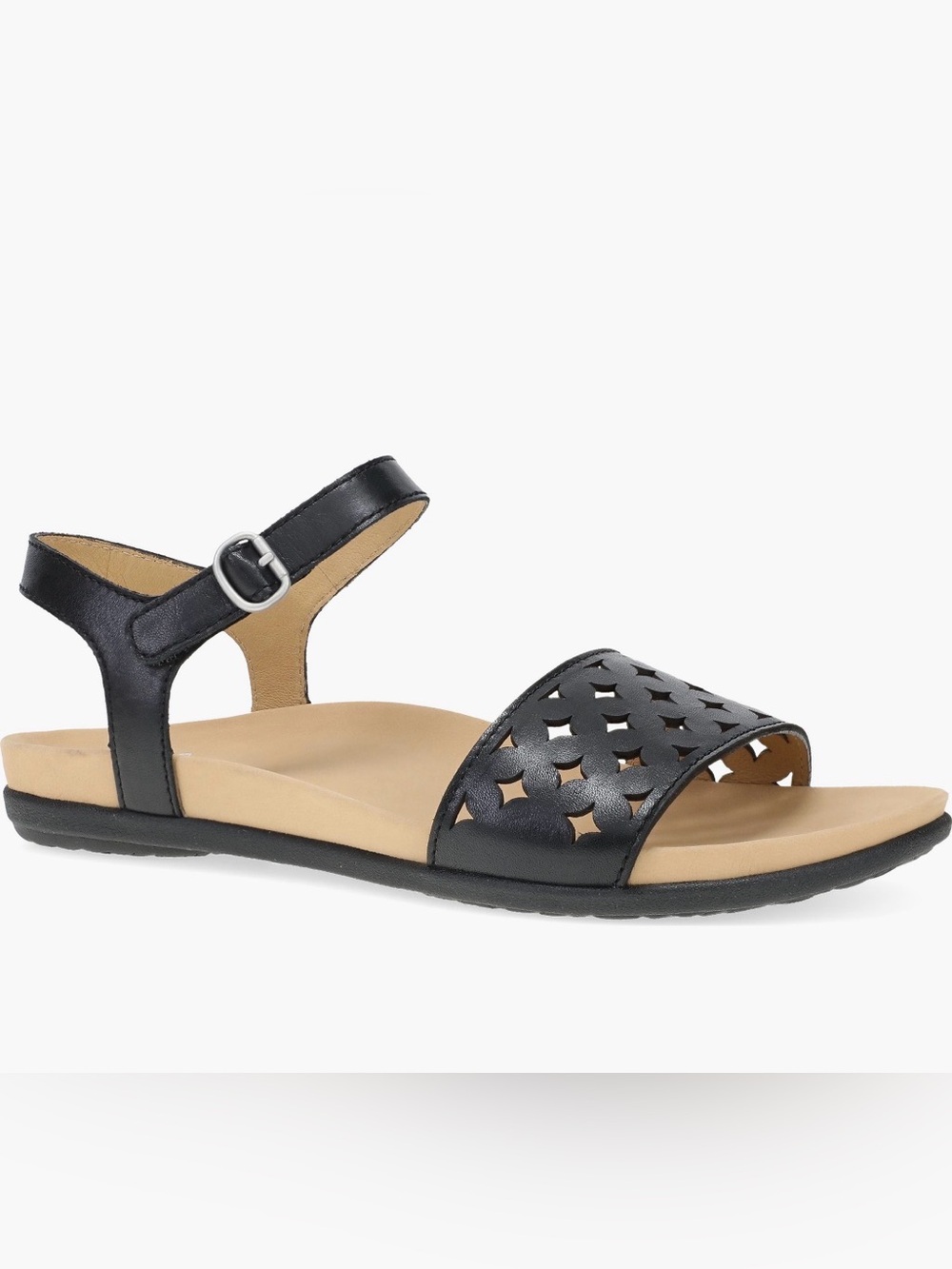 Dansko Jodie Ankle Strap Sandal Black 40 NWOB